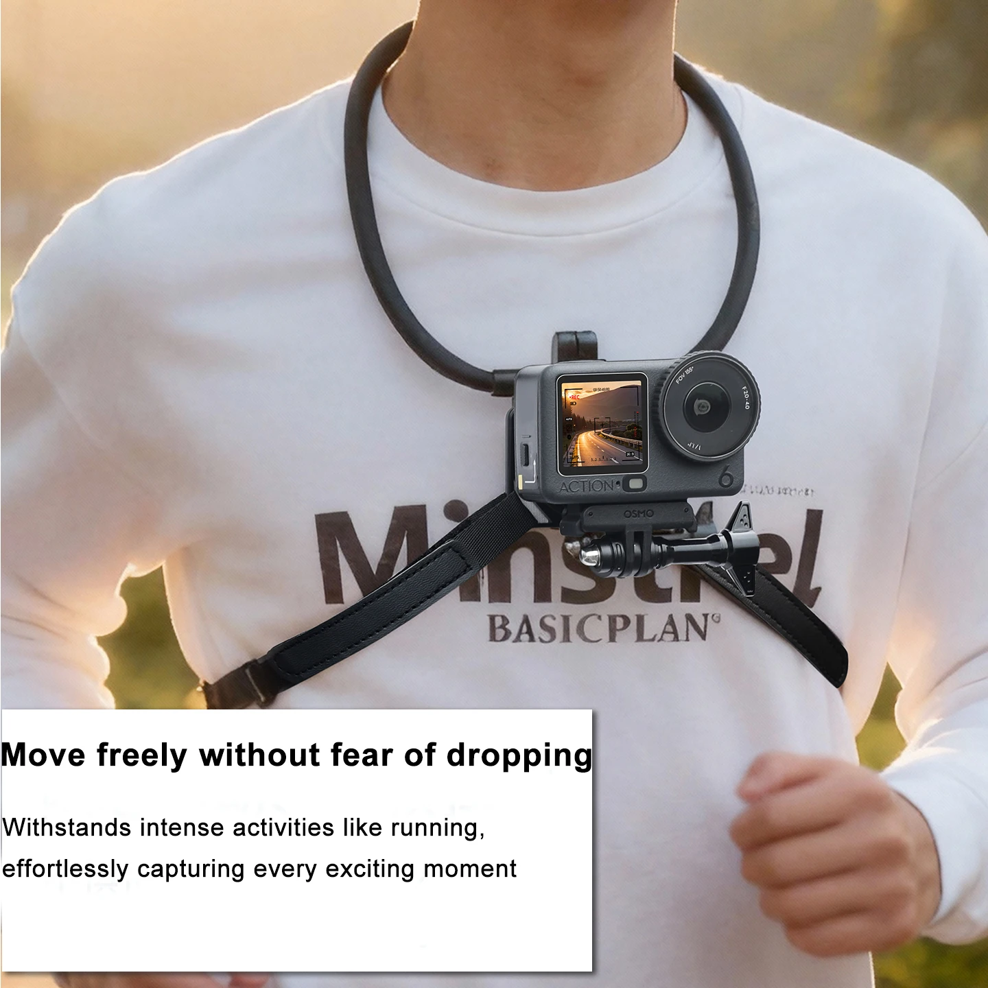 

Hanging Bracket for DJI OSMO ACTION 6 Sports Camera Neck Mount First-Person Chest-Mounted Quick-Release Magnetic Neck Strap