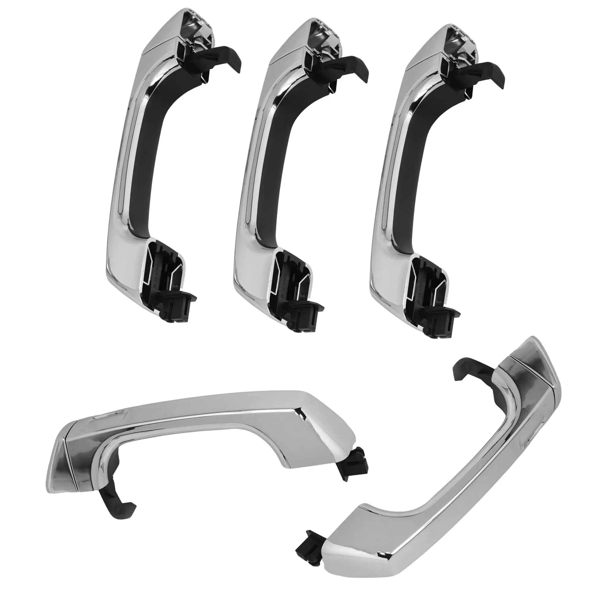 5Pcs Chrome Exterior Door Outside, Rear Tailgate Exterior Handle 25957909,25832249,25832250,15296932 For Hummer H3 / H3T