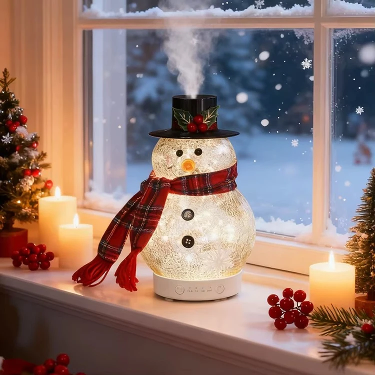 

100 мл керамический ультразвуковой милый снеговик рождественский ароматический диффузор эфирного масла для детей