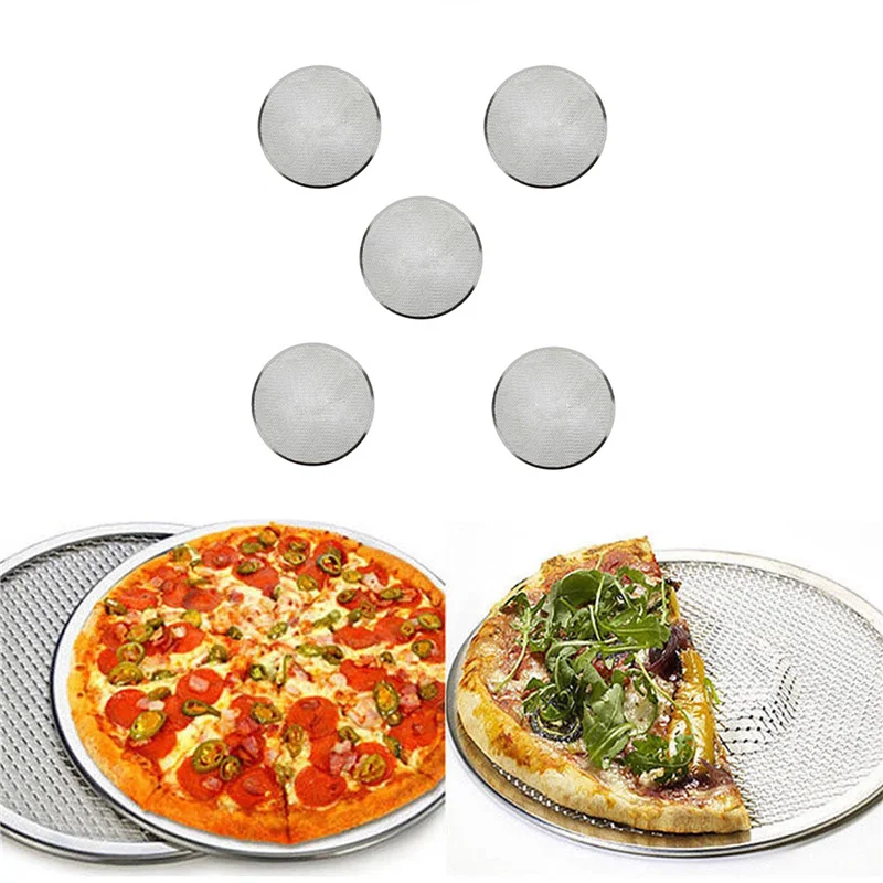 

MCGS-5X Professional Round Pizza Oven Baking Tray Barbecue Grate Nonstick Mesh Net(12 Inch)