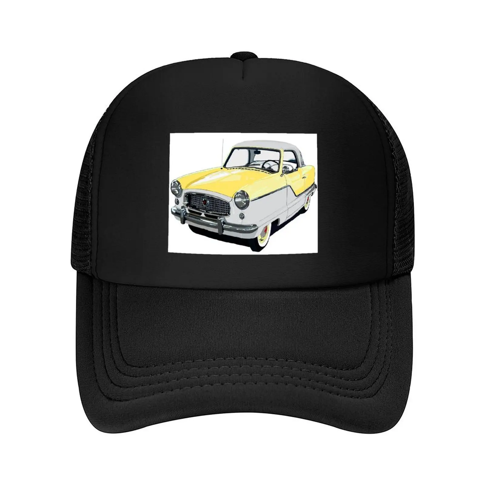 

Yellow Austin/ Nash Metropolitan car Baseball Cap Hat Man For The Sun Sports Cap Brand Man cap black Mens Hats Women's