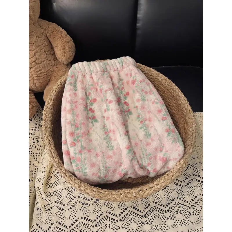 

Женская одежда, пижамный комплект, домашняя одежда, брюки с длинными рукавами, комплект из двух предметов, осенне-зимний утепленный удобный милый модный комплект