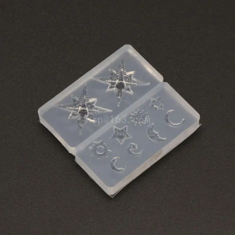 Moon Star for Sun Resin Moulds Epoxy Casting Silicone Mould Crystal Pendant Jewelry Filler Making Molds Craft Handmade D
