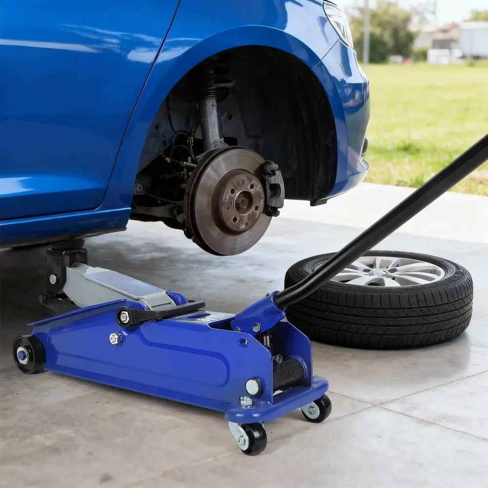 رافعة أرضية 3 طن (6600 رطل)، رافعة سيارة هيدروليكية فولاذية شديدة التحمل، مقبس أرضية سريع الرفع مقاس 52 × 15 سم مع عجلات، نطاق الرفع 5 #1
