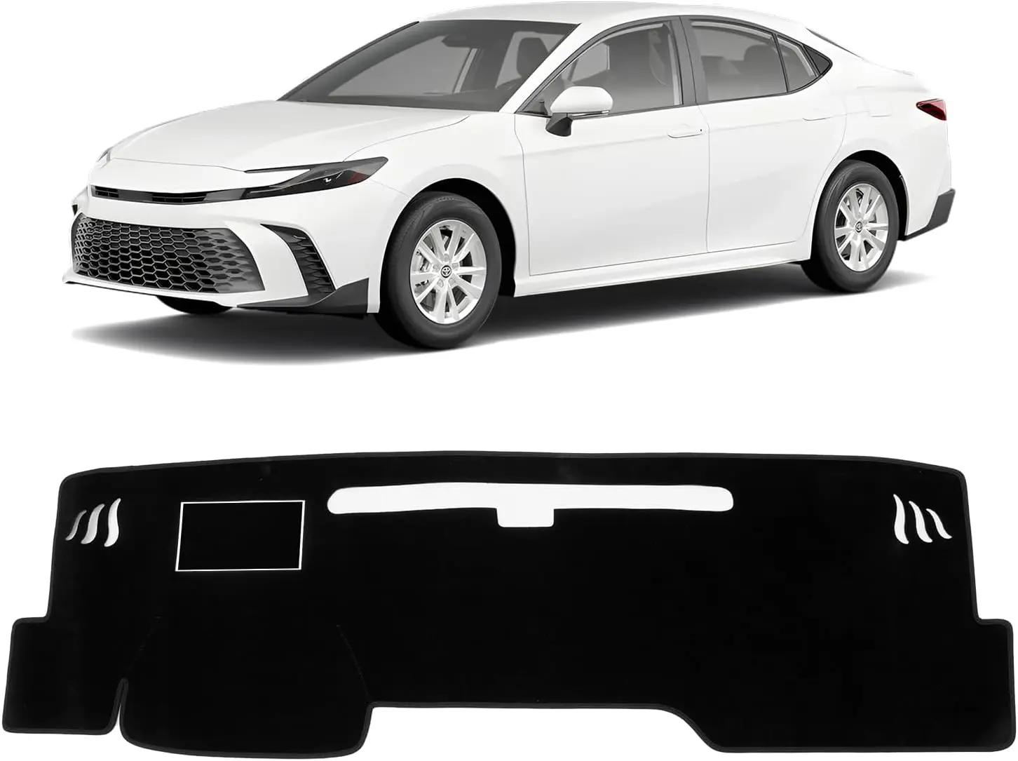 

Черный чехол для приборной панели Toyota Camry 2025 2026, полиэстеровый чехол для приборной панели, ковер для приборной панели, нескользящая защита для приборной панели, аксессуары для интерьера