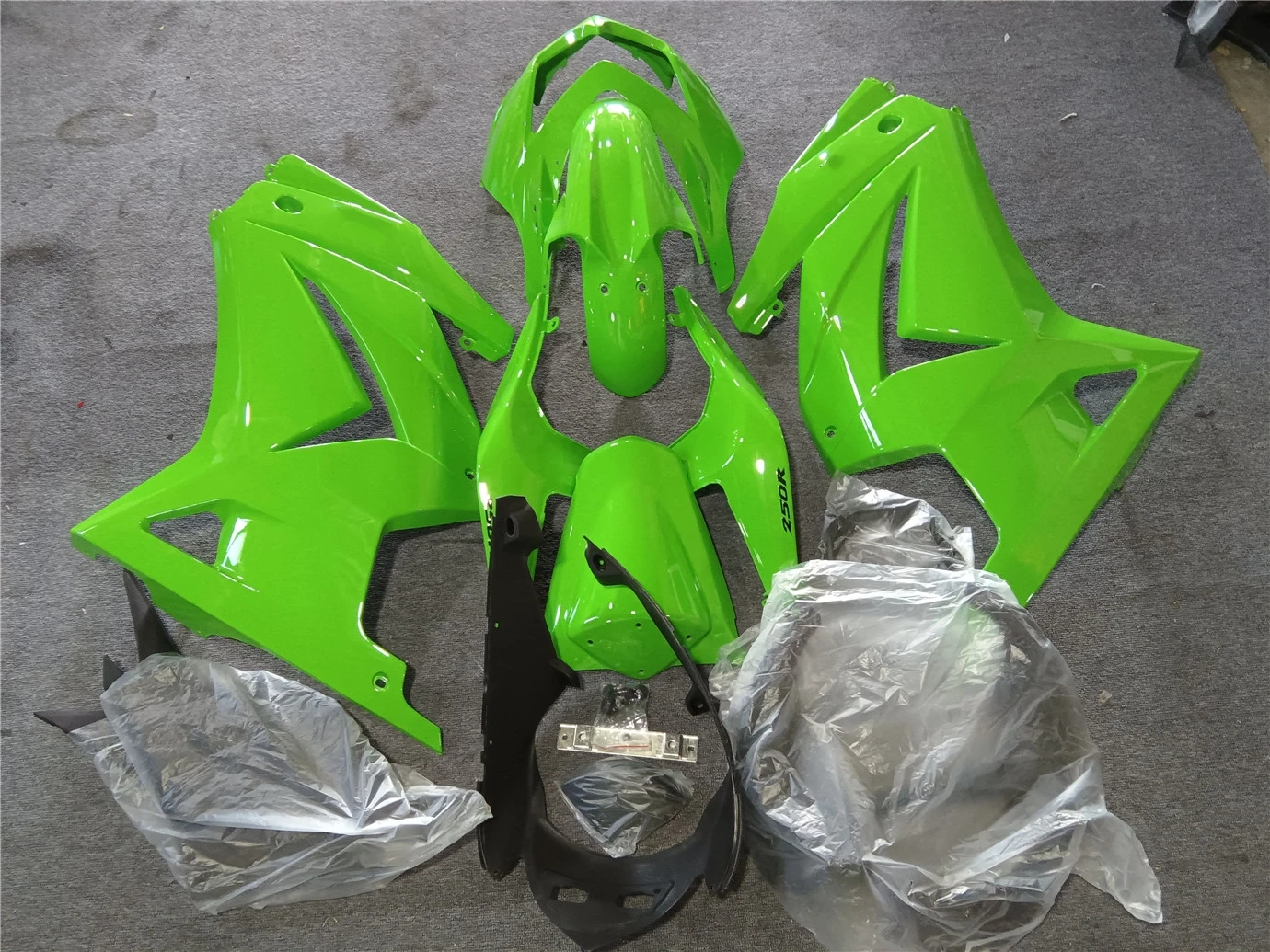 Motorcycle Fairing Kit Suitable for Kawasaki Ninja 250 08-12 EX250 2008 2009 2010 2011 2012 Fairing Green