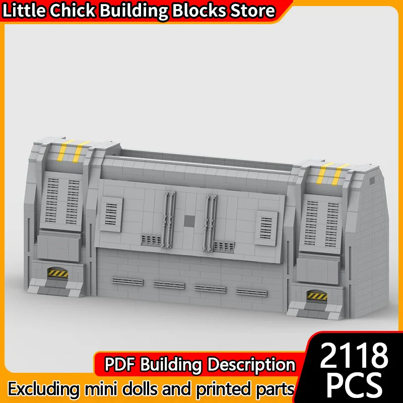 City Street View Model MOC Building Bricks Fortification Wall Modular Technology Children Holiday Gifts Assemble Toys Suit