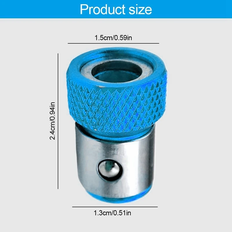 Screwdriver Head Magnetic Ring, Upgrade Magnetizer Screw Removable For Hex Screwdriver And Power Bits
