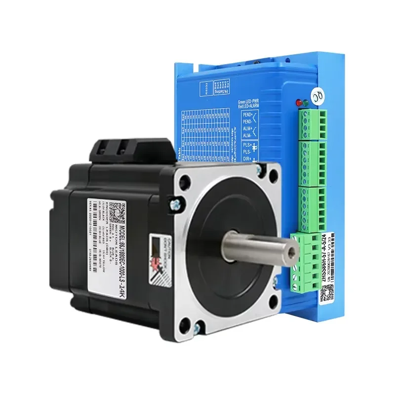 86J1880EC-1000-LS-14(K)+2HSS86H 2 Phase Driver Motor Servo Stepper Set Closed Loop for Cnc Routing Machine