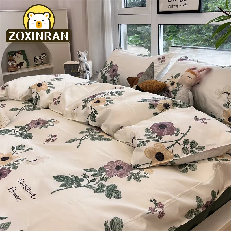 

Duvet Cover 220x240 Bedding 2 People Complete...floral Bed Sheets Bedclothes Bedding Set Duvet Cover Comforter Sets Bed Sheet