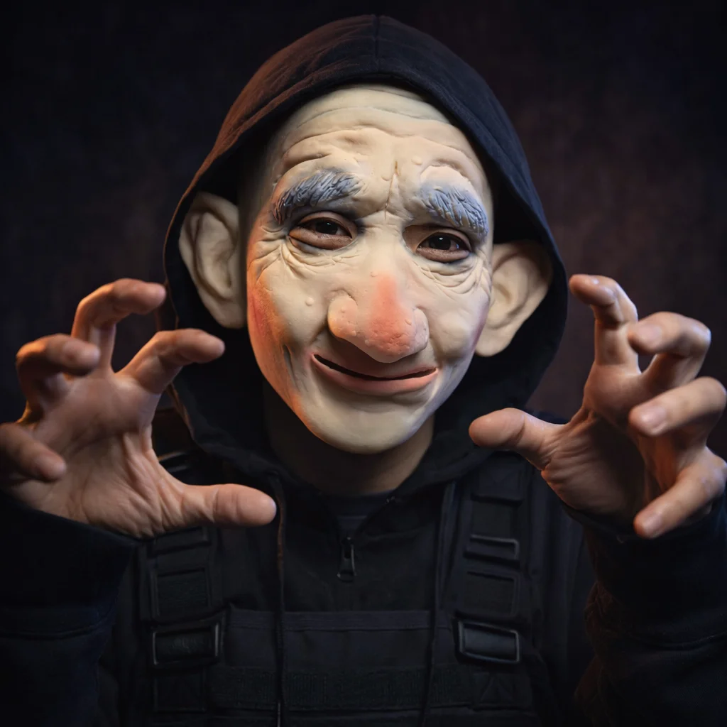 Halloween-Scherzmaske Alter Mann Latex Gruselige Gesichtsmaske für Senioren Cosplay Kostüm Party Deko
