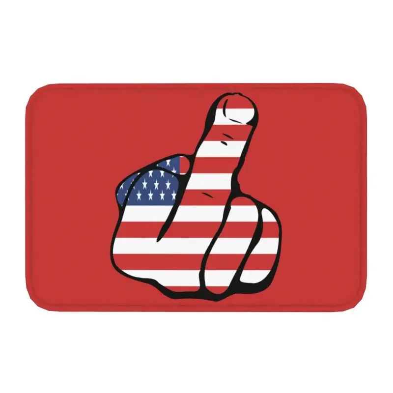 Up Yours Middle Finger Front Floor Door Entrance Mats Indoor Bathroom Kitchen Doormat Balcony Carpet Rug