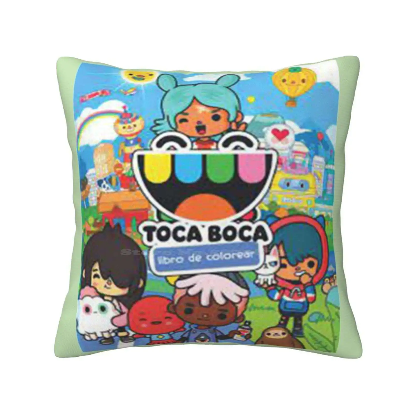 Toca Boca Pillow Cover Hug Pillowcase Toca Squad Toca World Toca Elements Toca Doctor Toca Boca For Kids Toca Birthday Trendy I