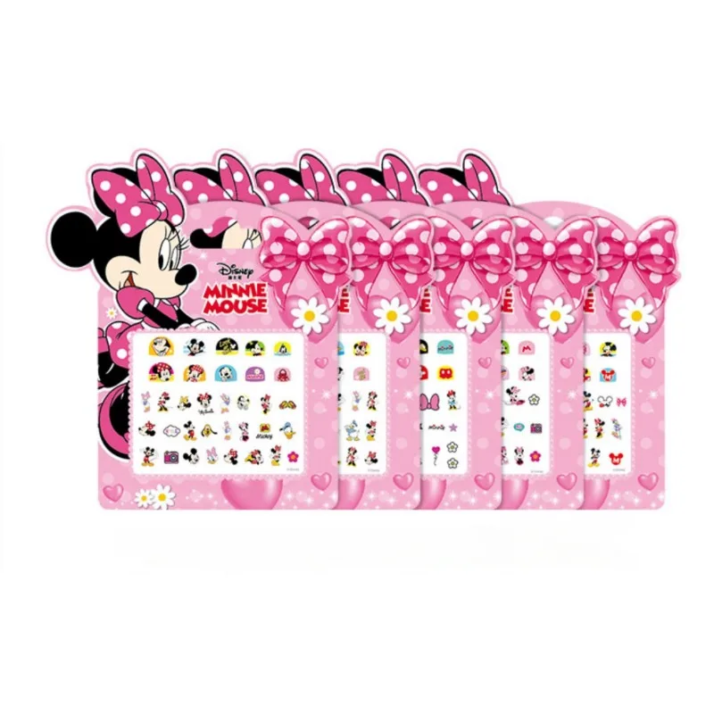 Disney Snow White Nail Stickers para crianças, princesa Sophia, Mickey, Minnie, meninas Frozen, Elsa, Anna, Mermaid Brinquedos, maquiagem, presentes de aniversário