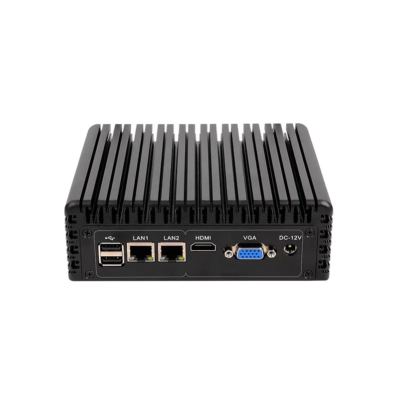 Fanless Mini PC Intel Core i3-6100U i7-7100U 2x GbE LAN 2x RS232 HD VGA Support WiFi 4G LTE Windows 10 Linux Industrial Computer