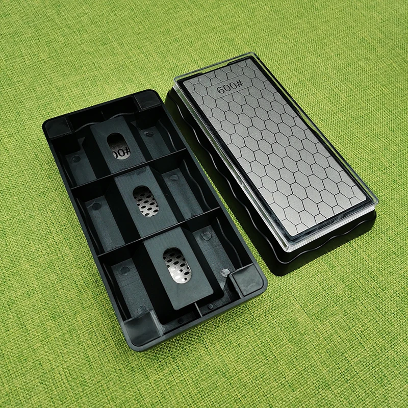 

Double-side Diamond Knife Sharpener for Knives Sharpening Stone Kitchen Grinding Tools Whetstone Sharpener with Angle Guide