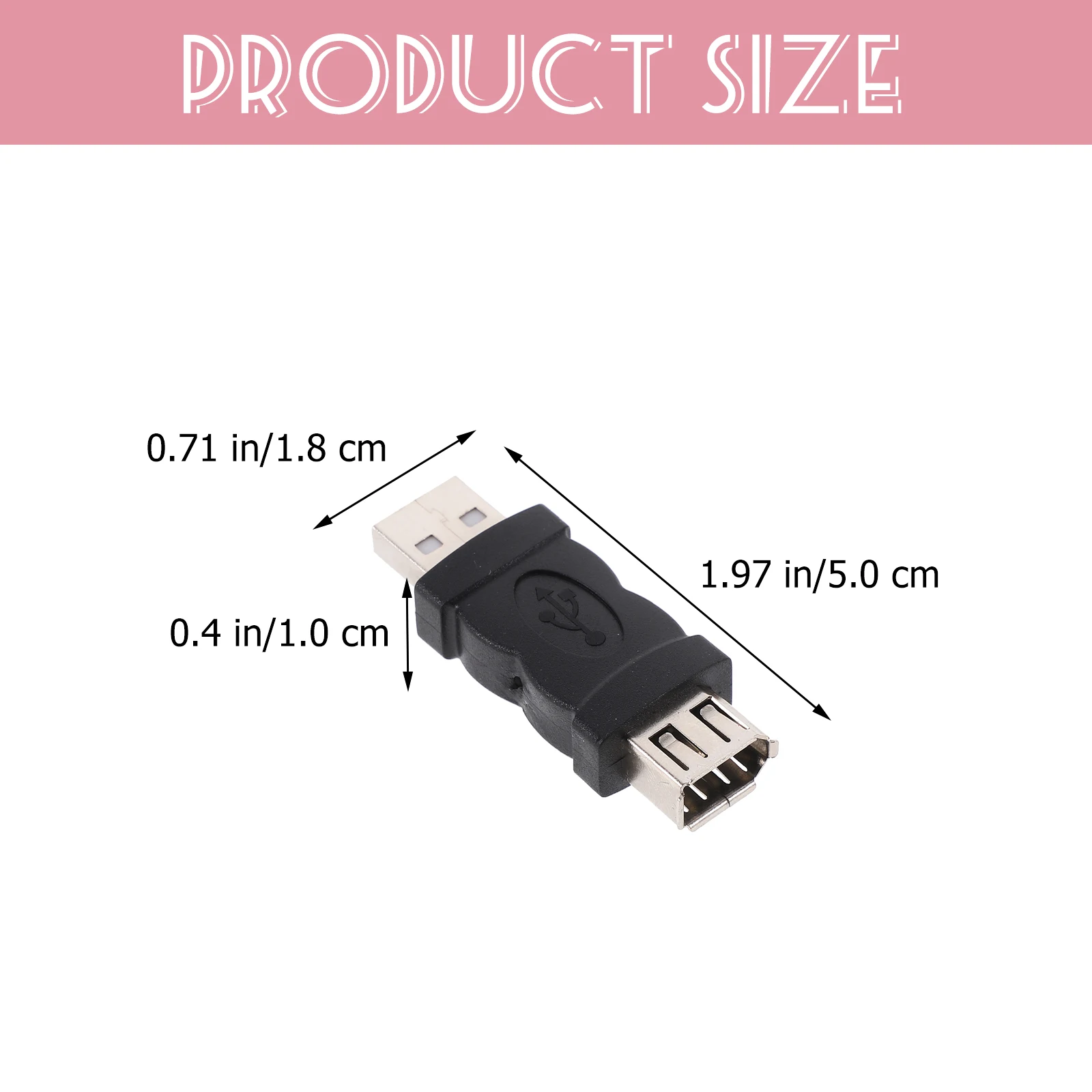 

4pcs Converter 1394 Adapter Female Male Connector For Digital Printer 1394 Connector 6 Pin Female To Usb Adapter