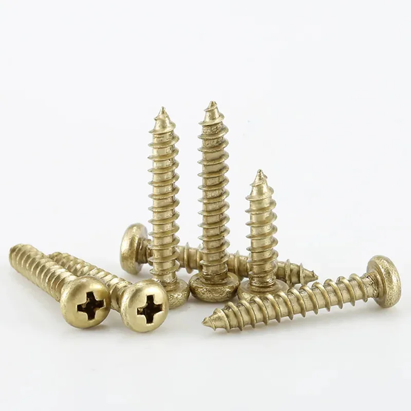 

Quick Installation Brass Wood Screw Corrosion Resistant for Humid Environments Self Tapping M3 M3.5 M4 M5