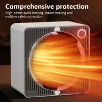 Electric Heater 500W Low-power Fan Heater PTC Ceramic Heating Home Small Sun Heater Intelligent Warm Hot Air Blower For Winter