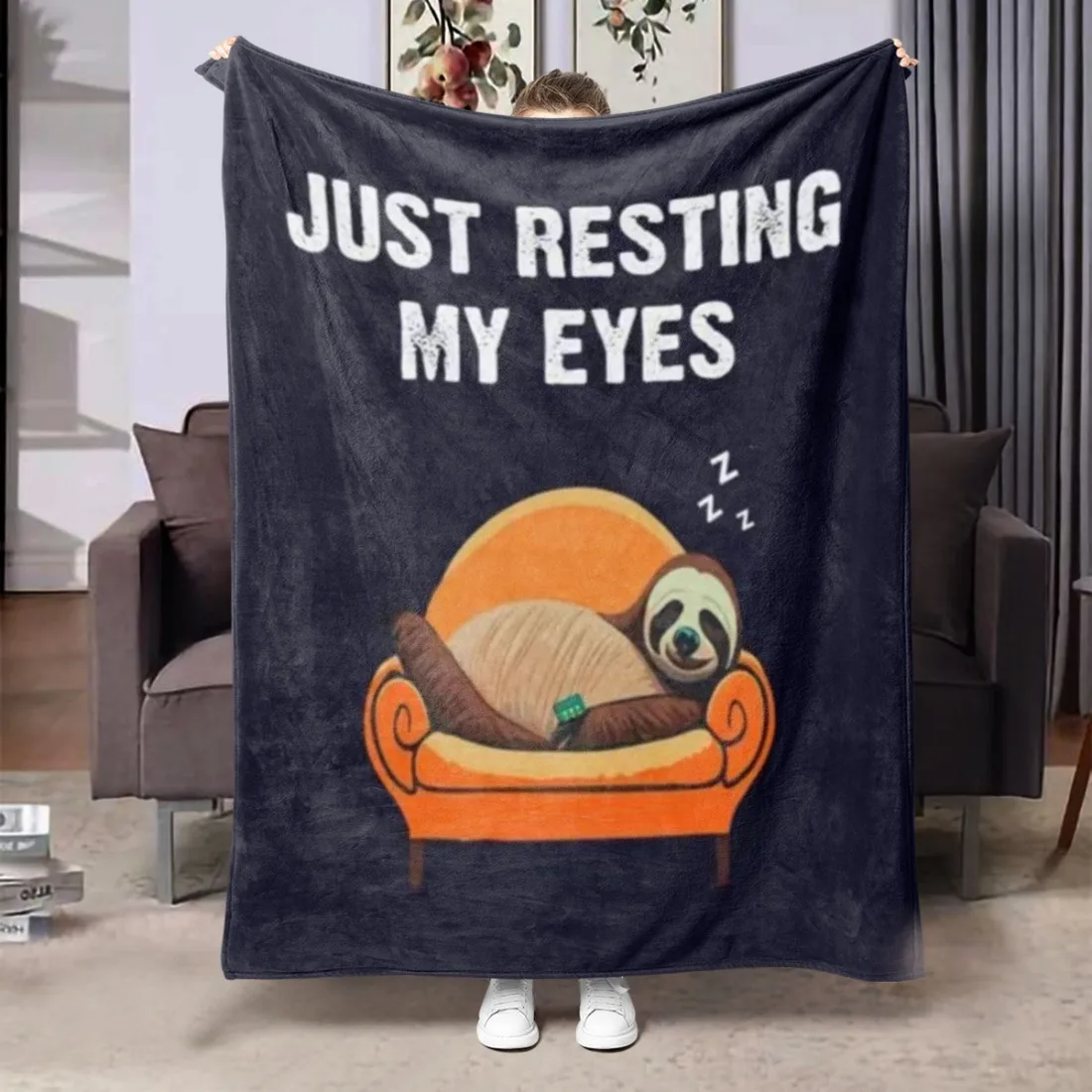 Soft & Cozy Men's Prank Gift Blanket - Versatile Print Throw for All Seasons, Perfect for Bed, Sofa, Chair | Ideal Birthday or C