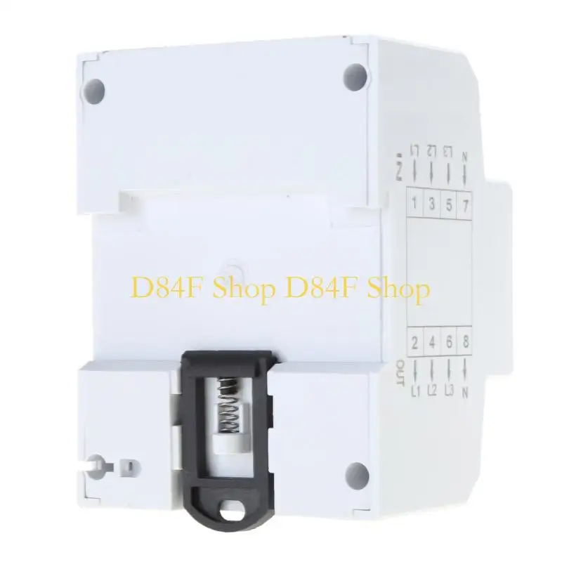 D84F 3 Phases 4 Wire Energy Meter Electricity Meter 3x 220V/380V DIN Intermediate Meter for Power Measurement System