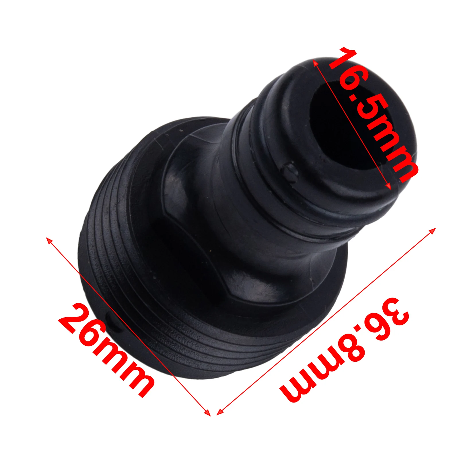 10 Pack Quick Connect Male Fittings for 3/4 Inch GHT Garden Hoses Made of ABS Plastic for Outdoor Watering Applications
