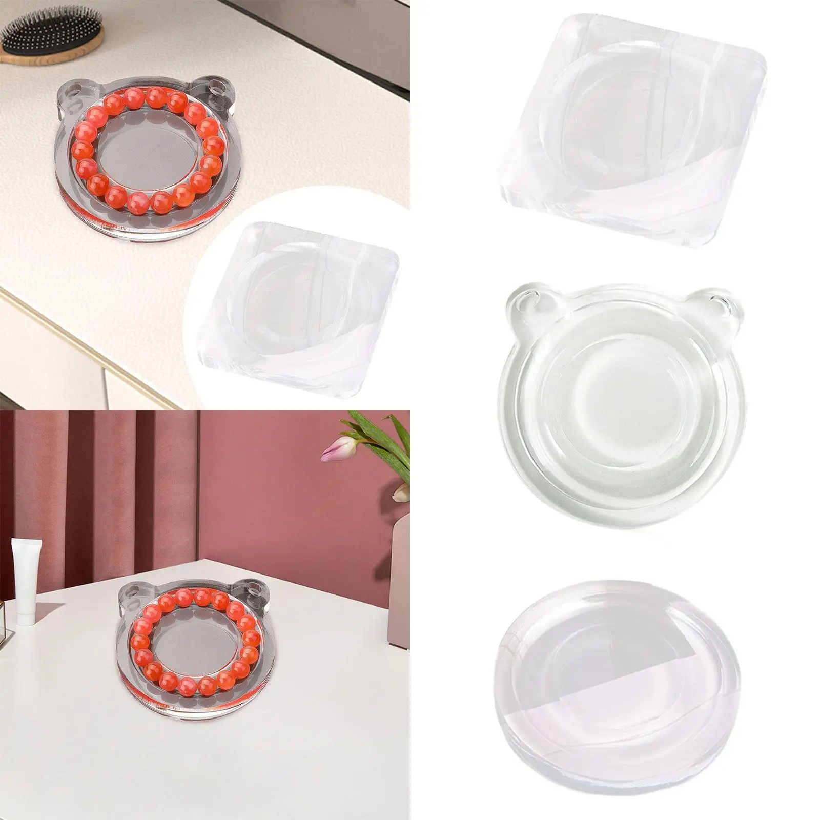 Transparent Beading Board for Jewelry Design Acrylic Accessories Plate for Bracelet Necklace DIY Supplies