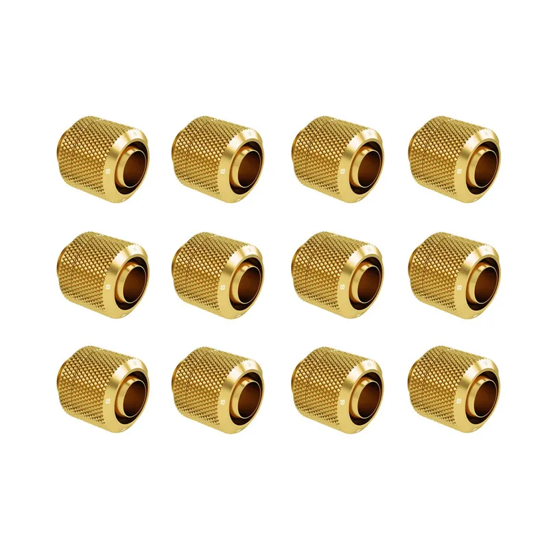 

Azieru 12pcs/lot Soft Fitting for 10/13mm (3/8'' - 1/2'') 10/16mm (3/8'' - 5/8'') Tubing Hand Compression Connector