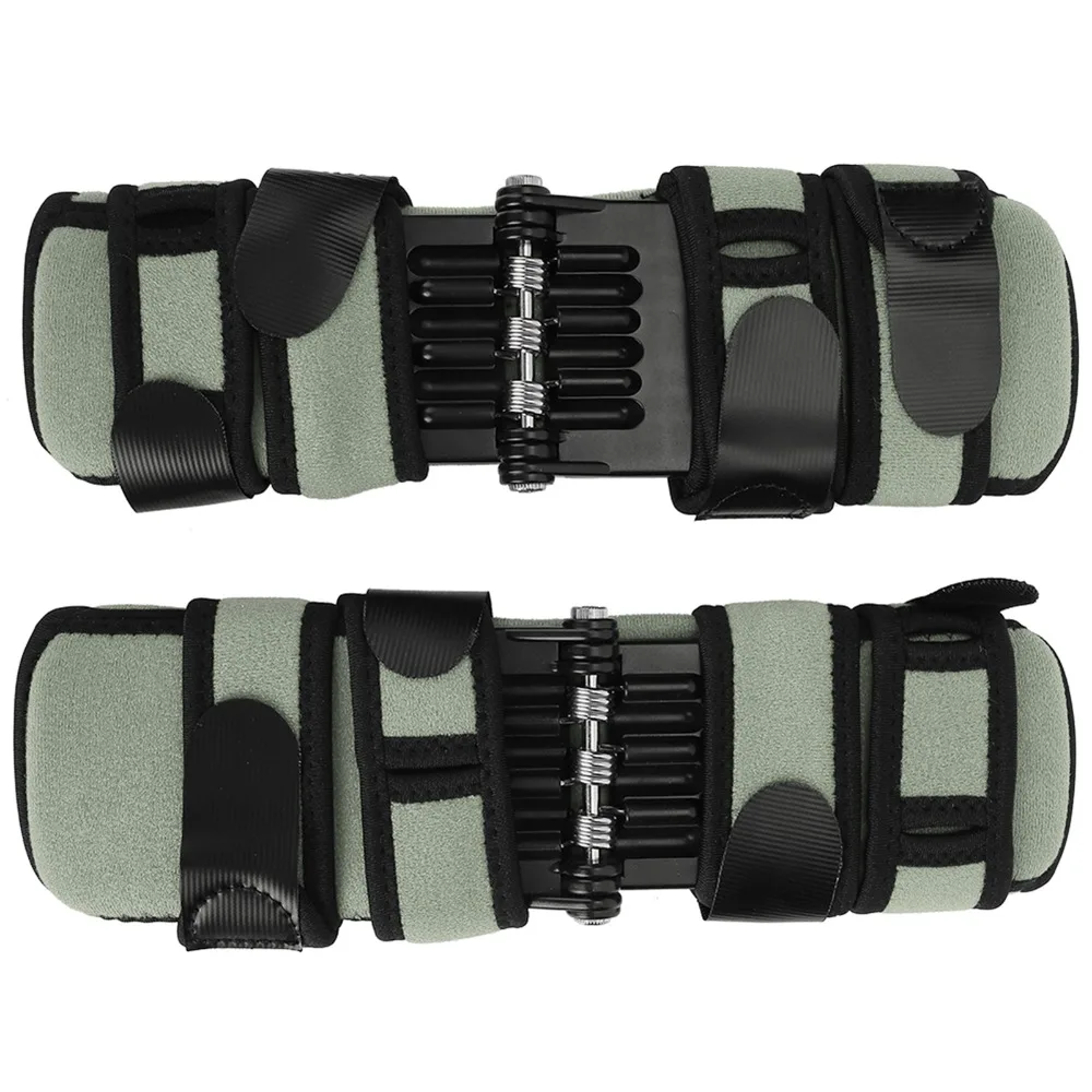 1 Pair Comfortable Black Knee Support Pads Lower Belt Approx. 600mm Alloy Knee Joint Support Joint Support Pad Hiking Climbing