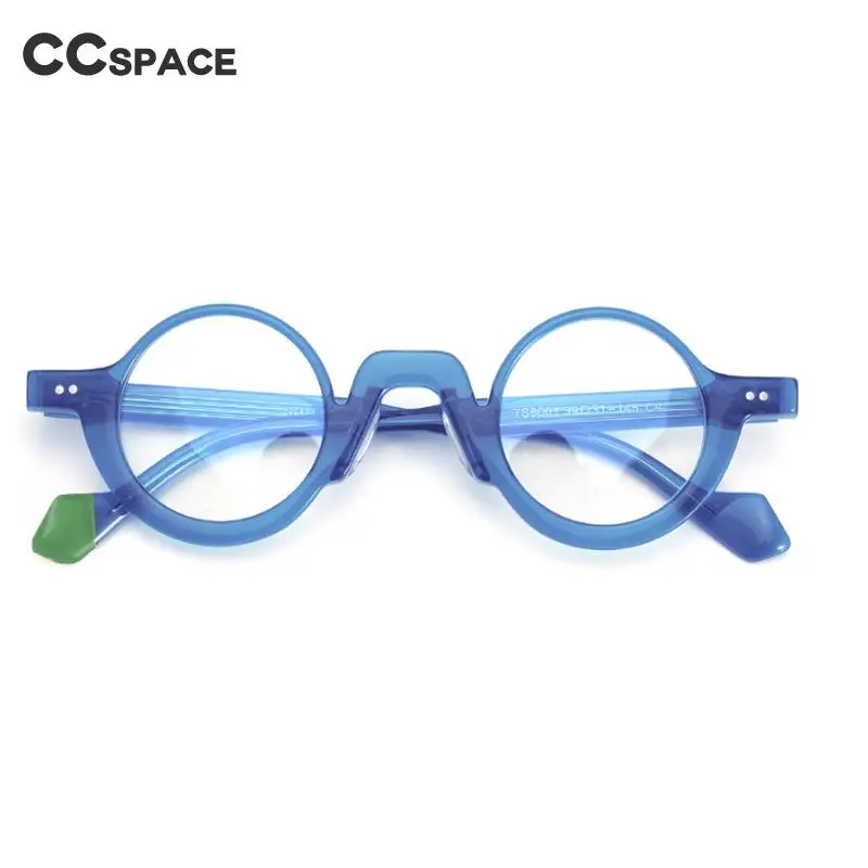 55305 Retro Round Punk Acetate Optical Glasses Frames Men Women Fashion Computer Eyeglasses Customized Prescription Glasses