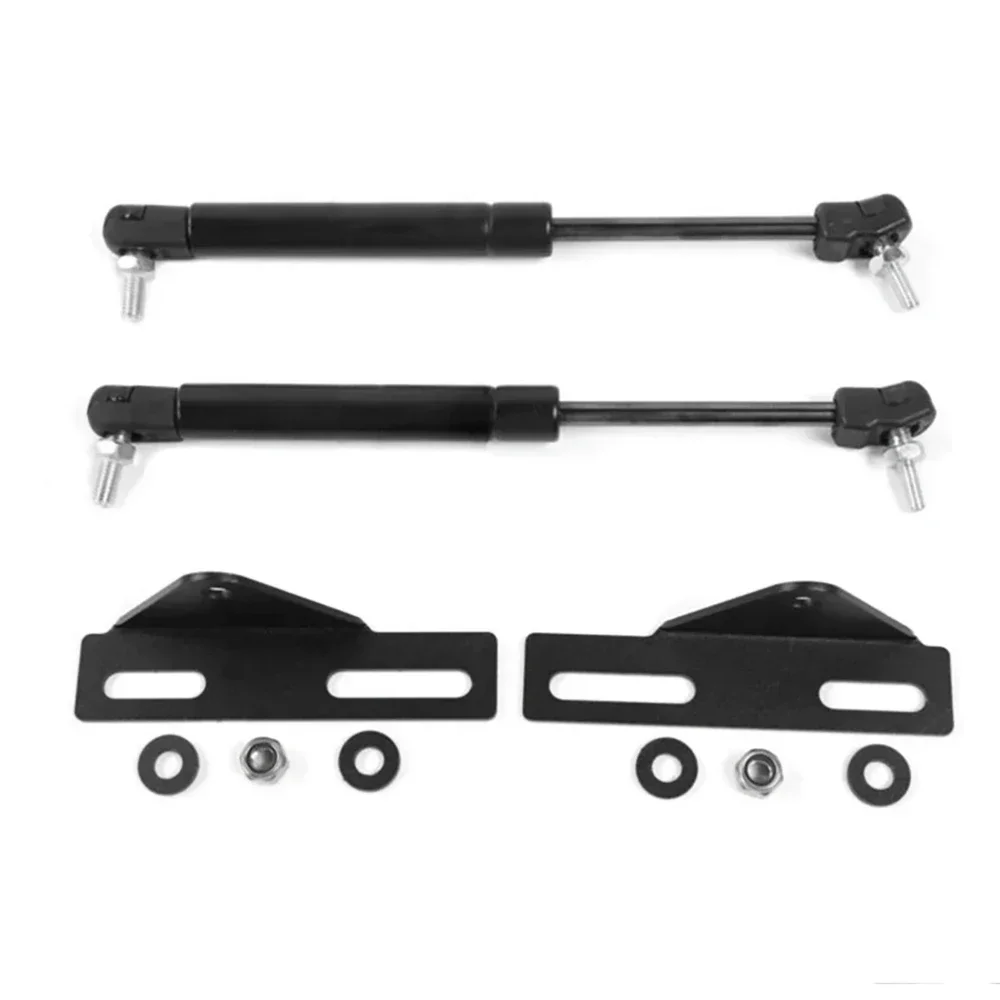 2Pcs/set Front Hood Lift Hydraulic Support Rods Black Steel Piston Struts Bar for Suzuki Jimny 2019-2023