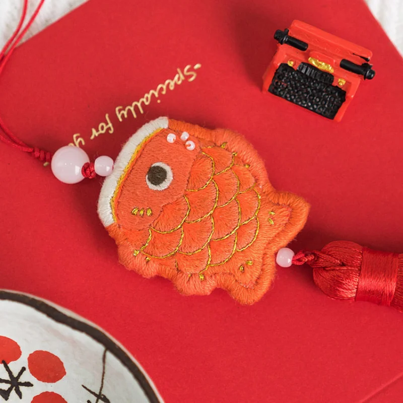 Fish DIY Sachet Embroidery Material Pack Cross Stitch Handwork Product Sachet Printing Sachets Festival Gift Pendant Gift