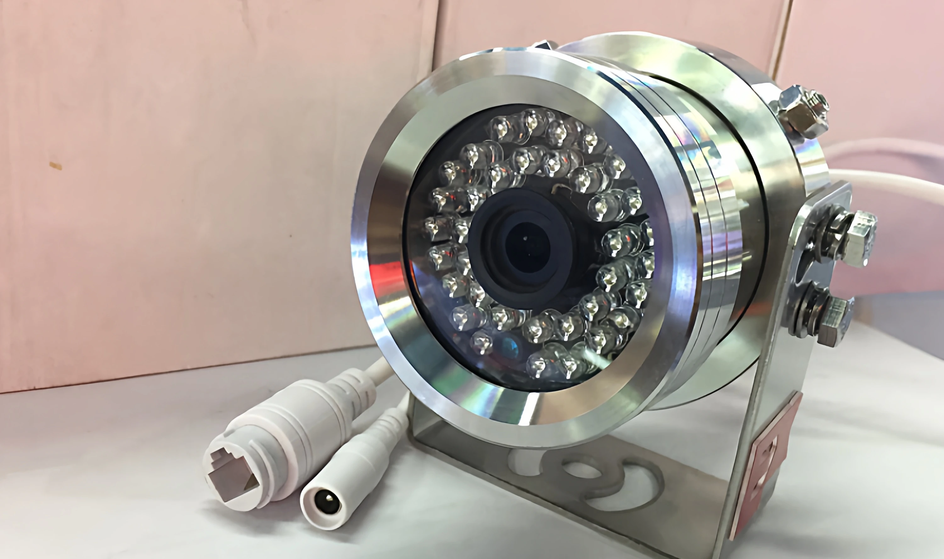Stainless steel explosion-proof camera high definition 4K wide-angle infrared waterproof and anti-corrosion steam storage danger