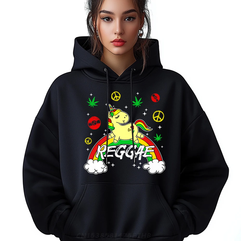 

Hoodies Cute Reggae Unicorn Reggaeton Relax Christmas Graphic Geek Long Sleeve Round Neck Mens Sweatshrt Geek Coat