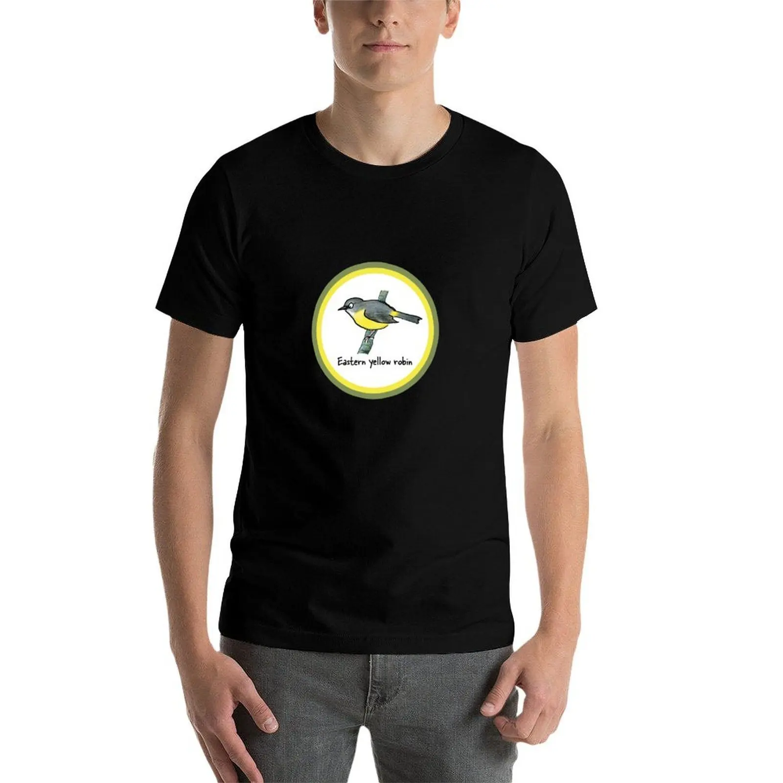 

Eastern yellow robin - Raising funds for Bush Heritage Australia T-Shirt funny t shirts man man t shirt summer T-Shirt
