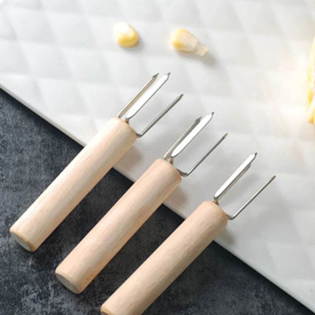 

10 Pcs Stainless Steel BBQ Forks Corn Barbecue Tools 304 Grill Meat Reusable Durable Easy Clean Anti Rust Kitchen Gadgets