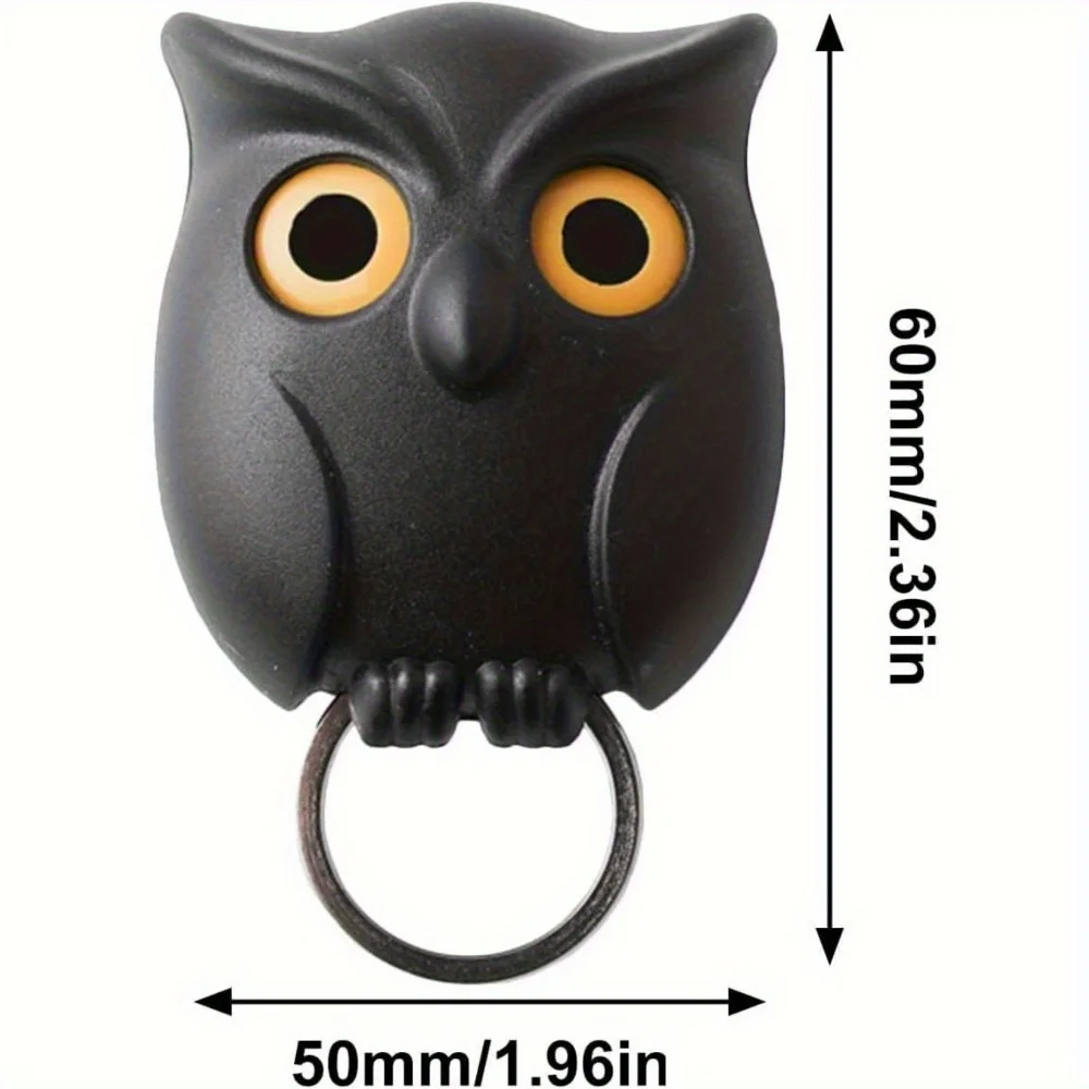 2 Pack Keychain and 3 Pack Owl Key Holder, Magnetic Owl Key Holder, Owl Key Chain Holder, Keychain with Bottle Opener,