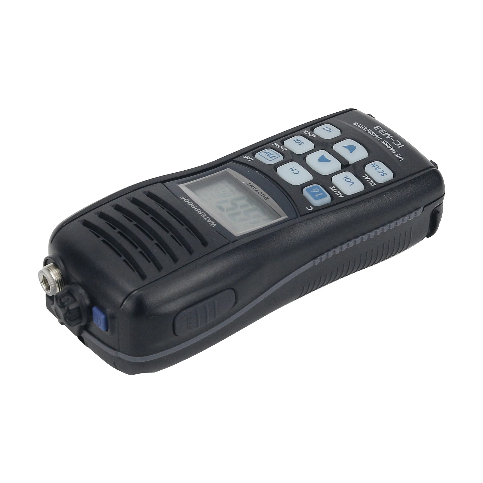 Imagem -05 - Vhf Transceptor Marinho Walkie Talkie Impermeável Rádio Vhf Barco 5w Ic-m33