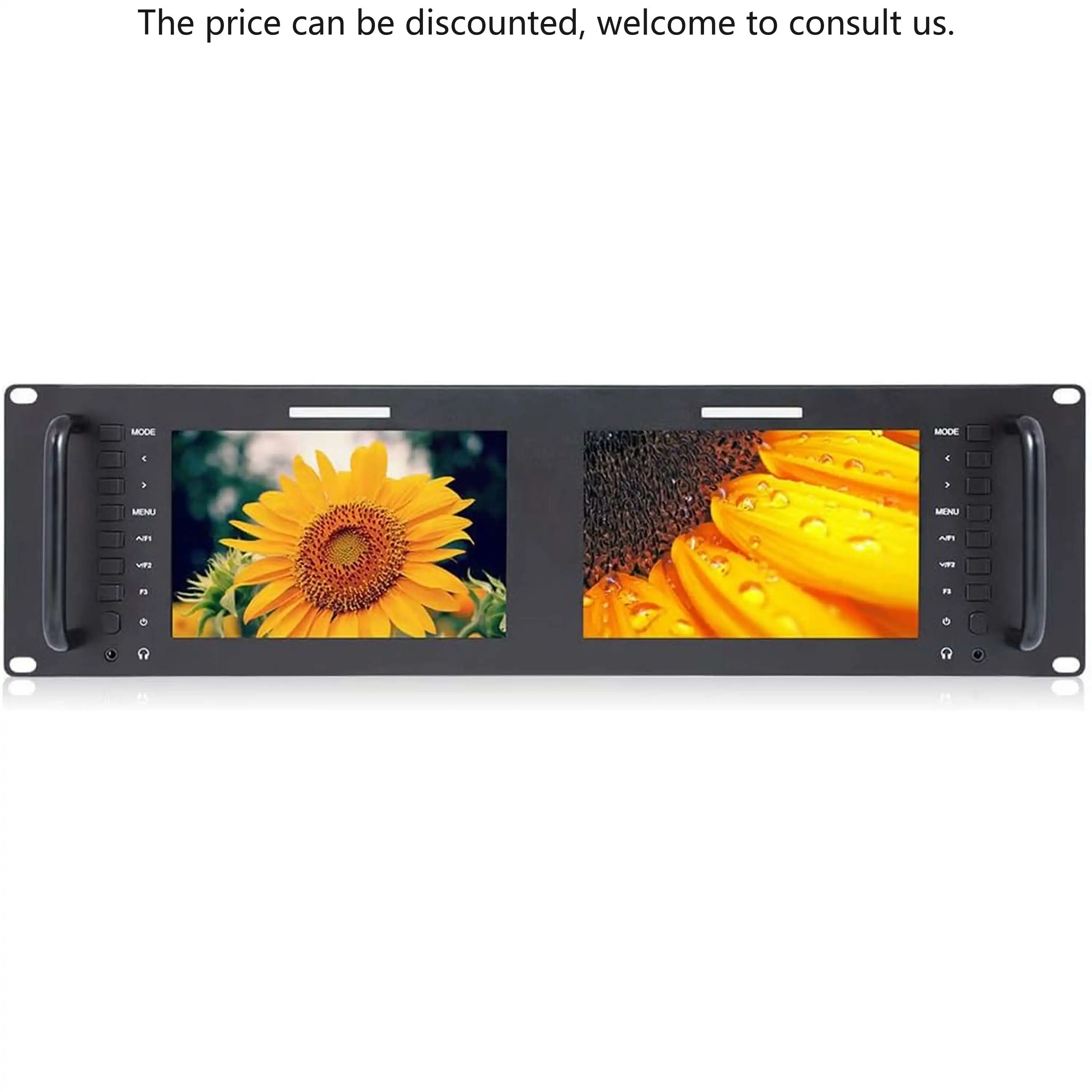 

FEELWORLD D71 PLUS-H Монитор для монтажа в стойку для вещания ЖК-монитор для монтажа в стойку Двойной 7-дюймовый IPS OEM-поддержка Экран запуска
