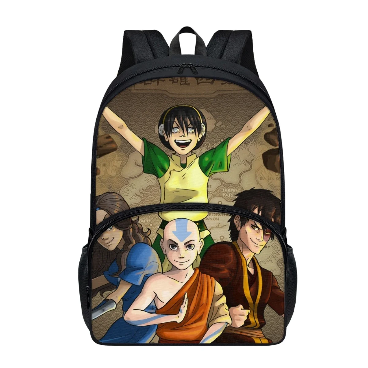 FORUDESIGNS Avatar Die Last Airbender-fall Rucksäcke Freizeit Schüler der Schule Taschen Licht College Stil Bookbags Jungen Packsack