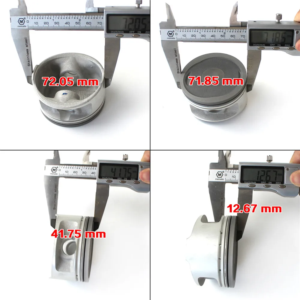 22420B 72.5 مللي متر اسطوانة كبيرة تتحمل مجموعة نهاية علوية ل Linhai 300cc LH300 ATV رباعية سكوتر ل Bu yang Feishen 300cc قطع غيار الدراجات النارية