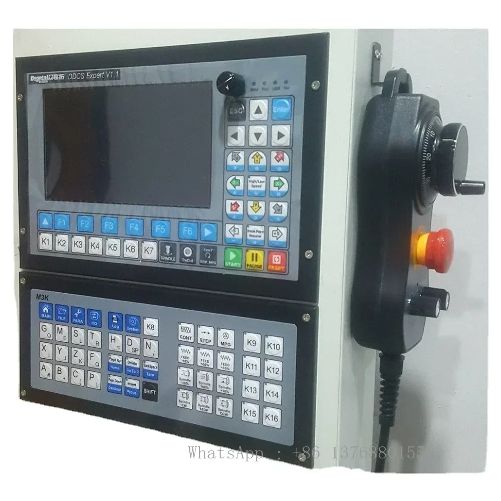 Controlador PLC DDCS Expert, Kit de controlador CNC de 3/4/5 ejes con MPG, teclado y fuentes de alimentación para máquina de perforación Cnc