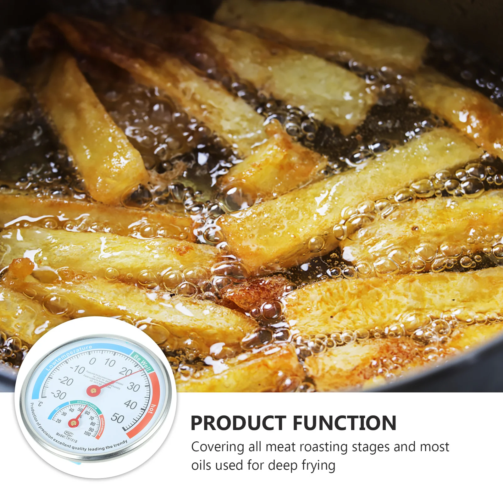 

Mini Hygrothermograph Digital Temperature Humidity Meter -30 To 50 Degree For Refrigerator Freezer Cooler White Lcd