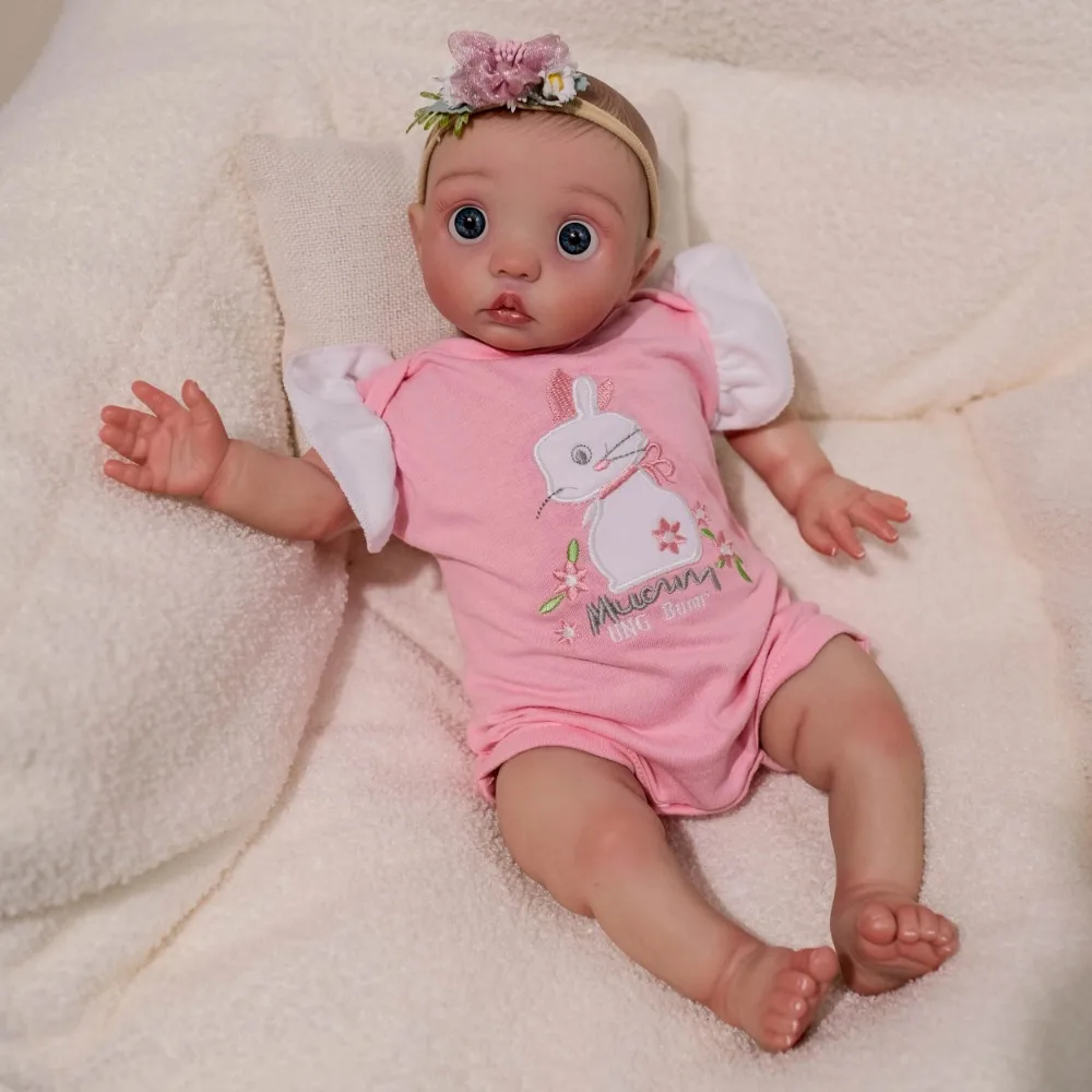 16inch Already Finished Painted Reborn Peeka Newborn Baby Doll Hand Detailed painting Skin Visible Veins muñecas bebe reborn