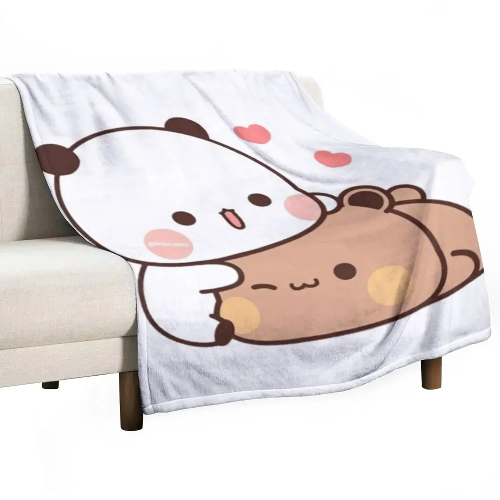 bubu dudu Throw Blanket Custom Cute Plaid Blankets