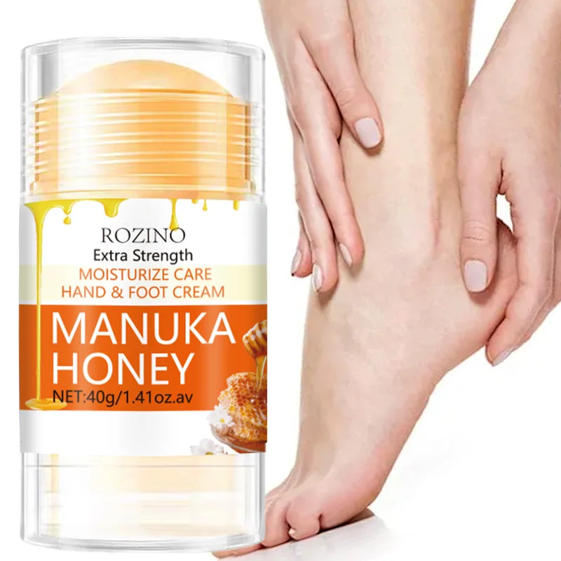 Anti Drying Foot Cream Urea Cracked Heel,Manuka Honey Foot Hand Cream Stick Extra Strength for Dry & Cracked Feet Elbows Knees