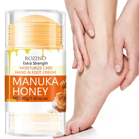 Anti Drying Foot Cream Urea Cracked Heel,Manuka Honey Foot Hand Cream Stick Extra Strength for Dry & Cracked Feet Elbows Knees