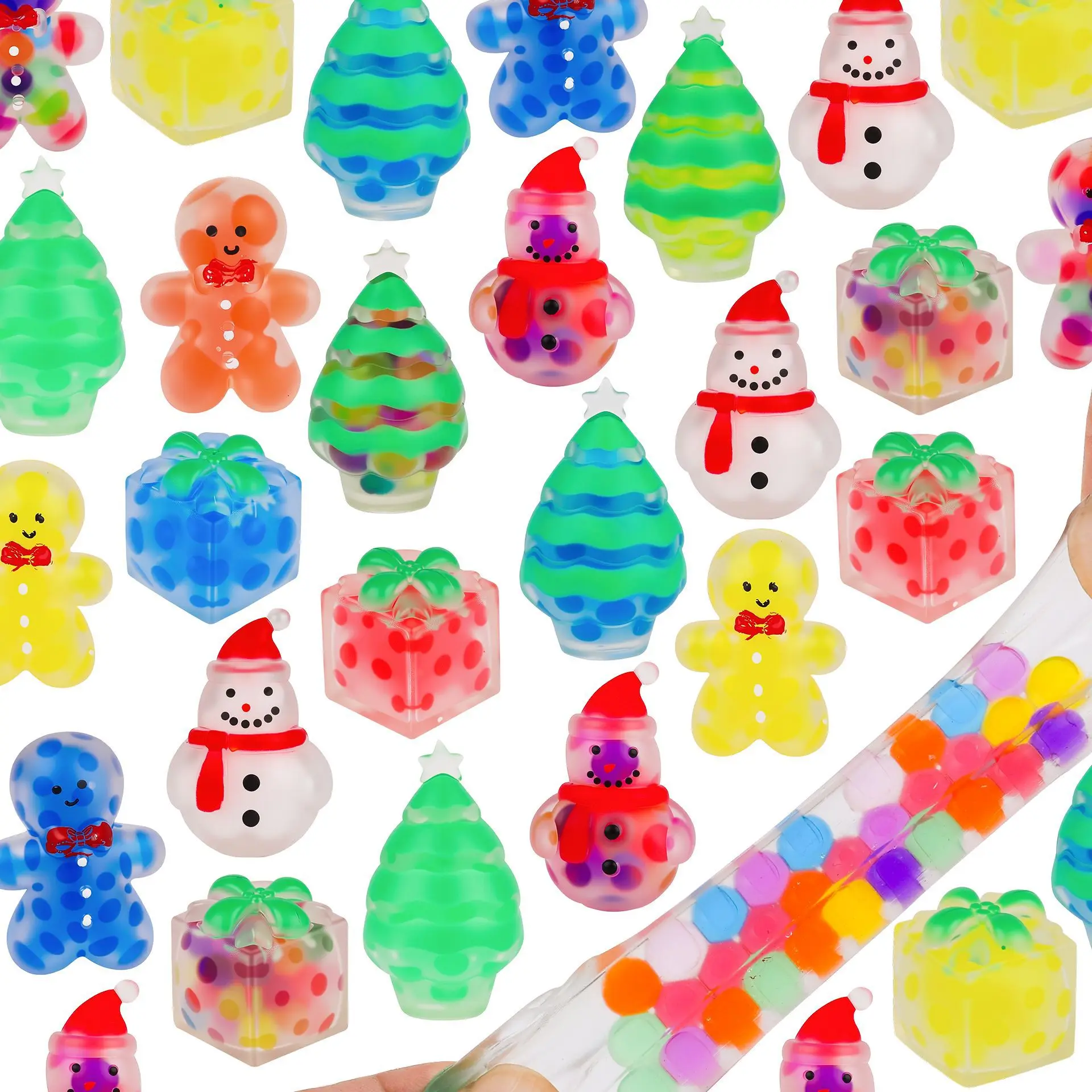 

New Christmas Grape Water Drop Decompression Ball Toy Vent Bead Ball Christmas Tree Vent Ball Small Gifts