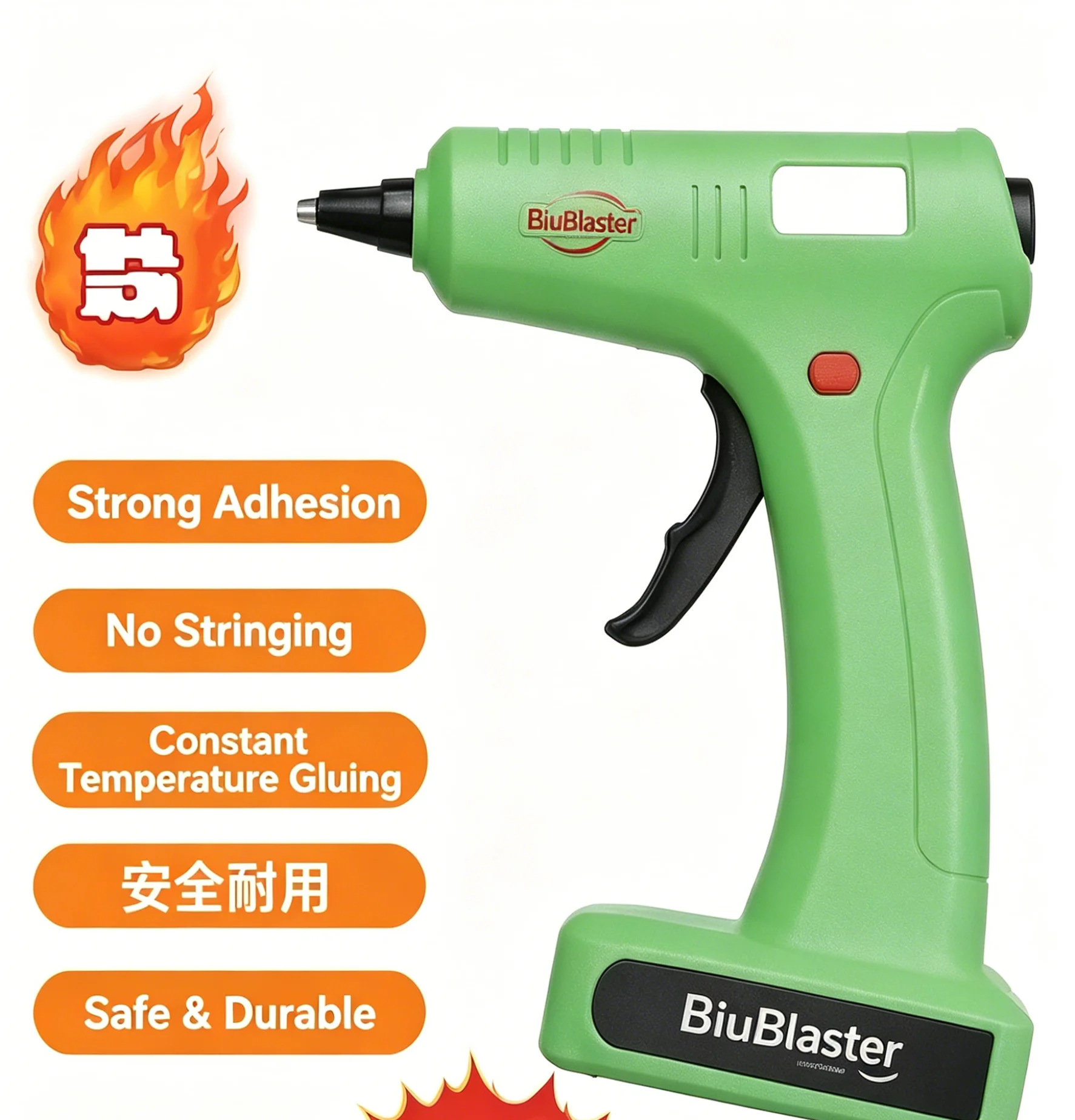 Cordless Hot Glue Gun Fast Heating Electric Hot Melt Glue Gun  for DIY Crafts Home Repair Hand Tools