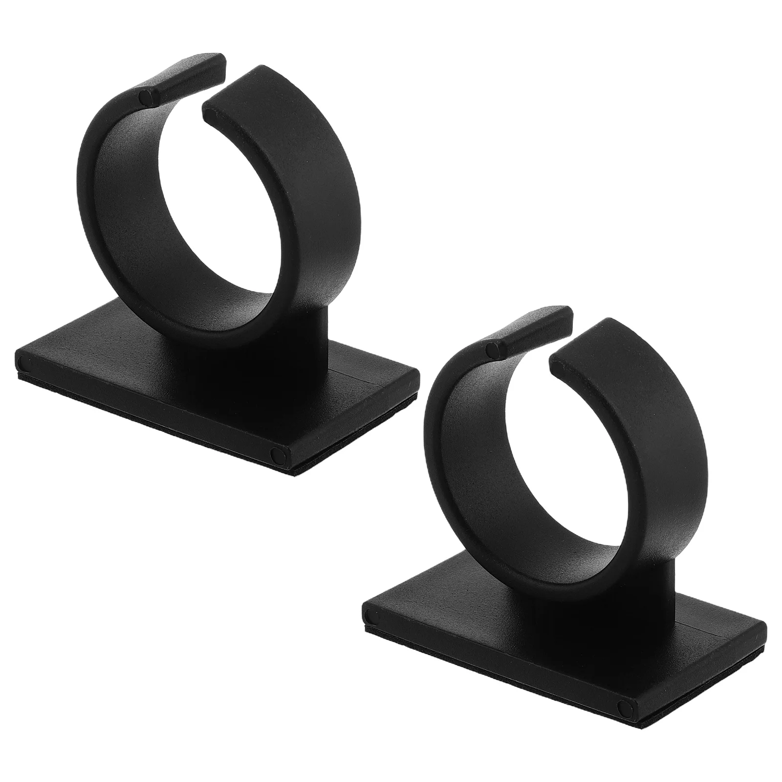 

2pcs Microphone Flag Station Durable Plastic Portable Clip Adhesive Mic Sign Holder For Interview Ktv Host Broadcast Media